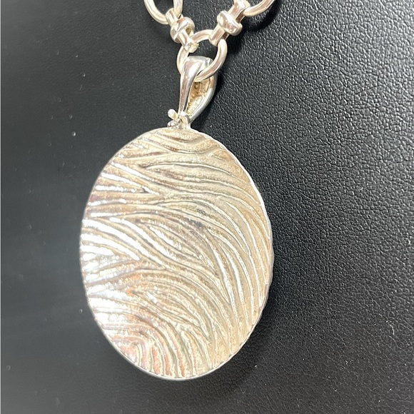 David Sigal Sterling Silver Wave Pendant/Enhancer - Picture 6 of 10